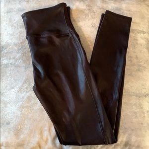 Spanx faux-leather leggings
